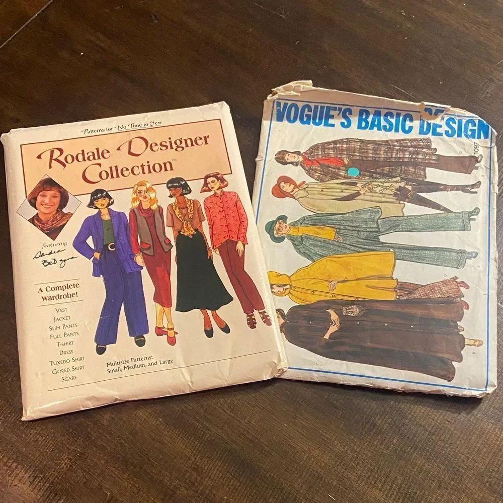 Vintage Fashion Pattern Sets lot of 2